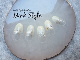 キラキラ冬ネイル