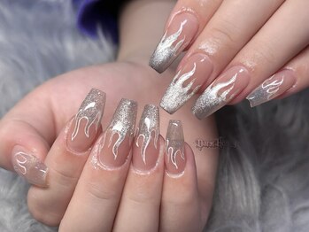 ダークハニー 原宿店(Dark Honey)/シルバー海外風ネイル