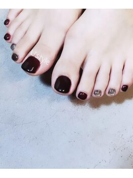 ユーズスタイル(U’style)/ボルドーフットネイル