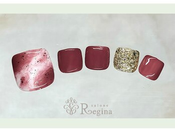 サローネ レジーナ(salone Regina)/フットネイル/シンプル/マーブル