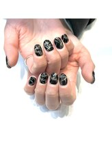 エーナイン イオンモール盛岡南店/黒ニュアンスネイル☆