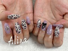 エリナネイルサロン池袋(Alina Nail Salon)/ヒョウ柄ネイル/レオパード