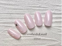 エストラッシュアンドネイル 銀座店(est lash&nail)/ワンカラー1本アート