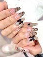 ネイルズガッシュ 川崎店(NAILsGUSH)&nbsp;フラッシュ×レオパード　キラキラネイル人気です♪