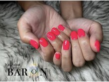 バロン 新宿店(BARON)/ピンク×ワンカラーネイル