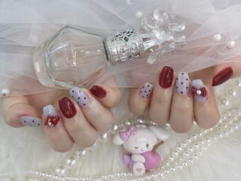 ココネイル(CoCo Nail)/小倉 ドット ガーリー 春ネイル
