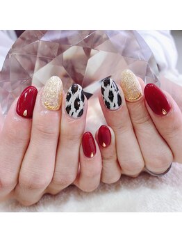 グラント(NAIL SALON&SCHOOL grant)/レオパードネイル
