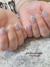 プライベート ネイルサロン マーマ(murmur)/紫陽花ネイル