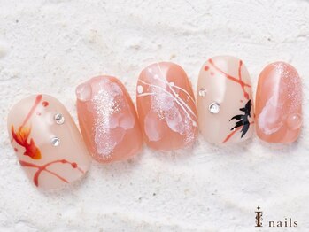 金魚夏手描きアート10480円
