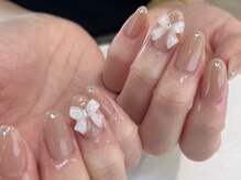 ネオリーブシェリエ 浅草店(Neolive cherie)/ホワイトリボンネイル