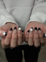 ランプネイル(LAMP nail)/フレンチ＋パーツ