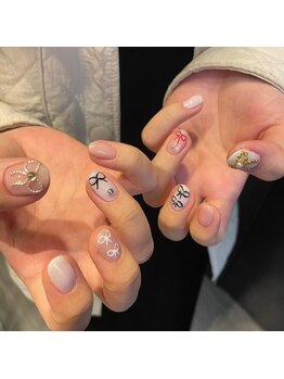 ラッシュラブ 梅田店(Lash love)/ネイルデザイン大人可愛い
