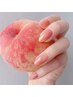 【HAND】じゅわっと桃ネイル / peach nail ￥8,000