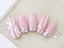 ネイルサロンフォーユー(for u)/ガーリーリボン￥8980