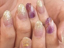 トレボー 桜ヶ丘店/大理石nail