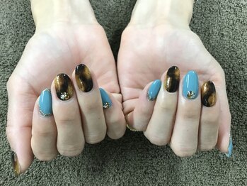 ネイルルーム 千美(room)/べっこうネイル☆