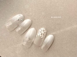 雪の結晶ネイル