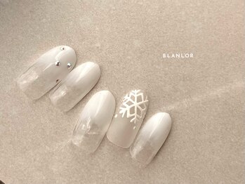 ネイルサロン ブランロール 三軒茶屋店(Blanl'or)/雪の結晶ネイル
