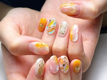 アルーラ 武蔵小杉(Alura)/ニュアンス　キラキラネイル