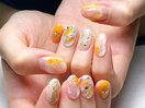 ニュアンス　キラキラネイル