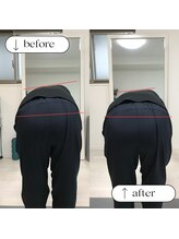 ラブレ 女性専用パーソナルトレーニングジム(Labre)/歪み：ピラティス50分の変化