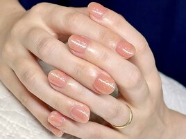 ワンカラー＋ラメコート