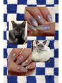 アンジェリカミッシェル 津田沼店 うちで飼っているネコちゃんネイル！