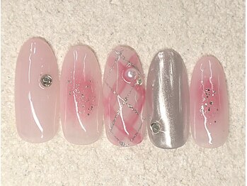 リノ ネイル(Rino nail)/11月新作 ピンクチーク 711k2