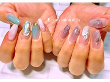 アキレイ(AKILEY)/アシメ　ニュアンスネイル