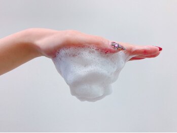 アイラッシュサロン ブラン 下関リピエ店(Eyelash Salon Blanc)/もこもこの泡立ち・・・