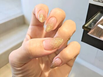 キラキラゴールドラメグラ