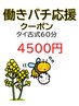 【働きバチ応援クーポン！15時まで限定】本格タイ古式マッサージ　60分　