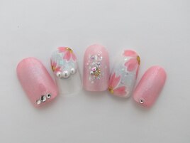 桜ネイル　6930円