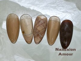 キラキラ秋のネイルコース¥7980