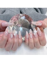 ララアンジュ(LaLa-Ange)/ツイードレースネイル