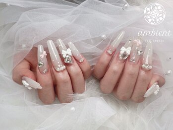 ネイルスタジオ アンビエント 表町店(Nail Studio ambient)の写真/【豊富なパーツ&300種類以上のカラー】流行りの人気パーツも♪どんなデザインもおまかせください☆
