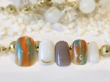 ネイルアンドアイラッシュサロン ブレス 長町南駅店(BLESS)/絶妙な色合い！カジュアルネイル