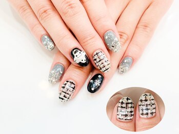 ネイルコレクション ベビーピンク(Baby Pink)/付け放題☆雪の結晶.3D雪だるま