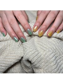あめいろ　ポップカラーネイル