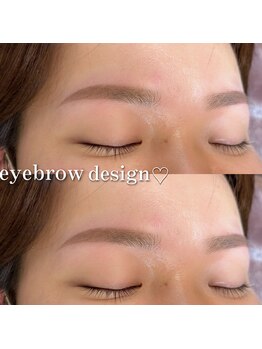 ビューステージ アイブロウサロン 広島/緩やかアーチデザイン＊