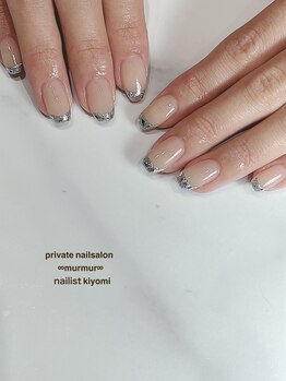 マーマ 八戸ノ里店(murmur)/ガラスフレンチネイル