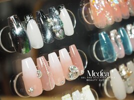 【ジェル】3Dビジューネイル