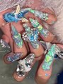 ラッキーネイル(lucky nail) 推しネイルとして、3Dパーツとアートを手作りしました!