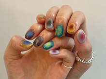 ジェミーネイル シンジュク(Jemiy nail shinjuku)/【Saki】カラフルエアブラシ