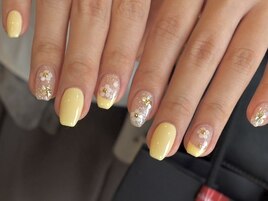 パステルイエローホロネイル