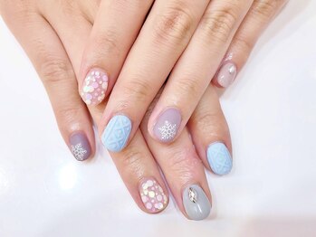 ネイルコレクション ピンク(Nail Collection Pink)/ジェル放題/雪の結晶・マット