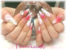★グラデーション＆3Dフラワー★