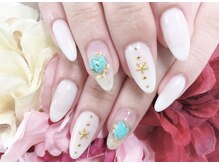 ダブルネイル(Double Nail)/【小山】夏☆天然石ネイル