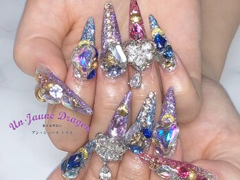 アン ジョーヌドラゴ/【ロングネイル】ゴテゴテネイル