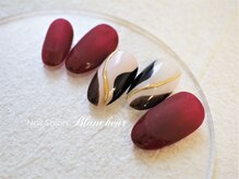 ネイルサロン ブランシュール(Nail Salon Blancheur)/バイカラーニュアンスネイル